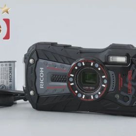 【中古】RICOH リコー PENTAX ペンタックス WG-30 エボニーブラック 防水アクションカメラ シャッター回数僅少