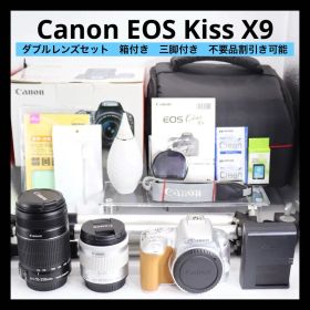比較的美品 【Canon EOS Kiss X9 ダブルレンズセット】 安心保証