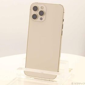 〔中古〕Apple(アップル) iPhone12 Pro Max 256GB ゴールド MGD13J／A SIMフリー〔198-ud〕