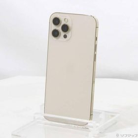 〔中古〕Apple(アップル) iPhone12 Pro Max 256GB ゴールド MGD13J／A SIMフリー〔295-ud〕