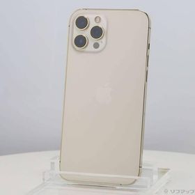〔中古〕Apple(アップル) iPhone12 Pro Max 256GB ゴールド MGD13J／A SIMフリー〔247-ud〕