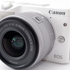 キヤノン ミラーレス CANON EOS M3 EF-M15-45 IS STM レンズキット ホワイト 中古 新品SDカード付き Wi-Fi搭載 スマホに送れる 届いてす