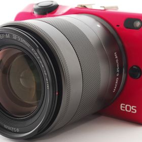 キヤノン ミラーレス CANON EOS M2 レッド レンズキット 中古 美品 Wi-Fi搭載 新品SDカード付き スマホに送れる 届いてすぐに使える 動画