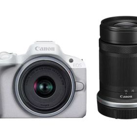 CANON デジタル一眼カメラ EOS R50 ダブルズームキット [ホワイト]
