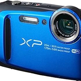 【中古】（非常に良い）FUJIFILM デジタルカメラ XP120 ブルー 防水 FX-XP120BL