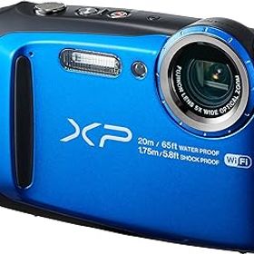 【中古】FUJIFILM デジタルカメラ XP120 ブルー 防水 FX-XP120BL
