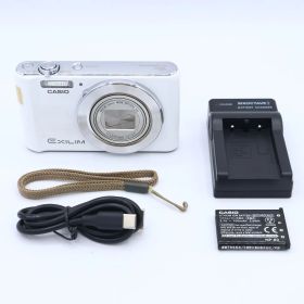 CASIO カシオ デジタルカメラ EXILIM EX-ZS190WE 広角24mm 光学12倍ズーム プレミアムオート 1610万画素 ホワイト #260729_11003410A