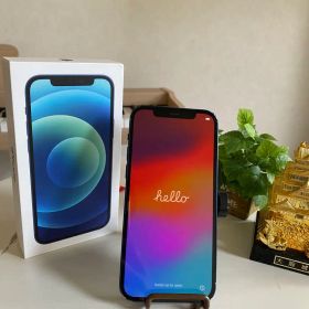 iPhone 12 64GB ブルー｜電池79％｜外観キズ・ガラス割れあり