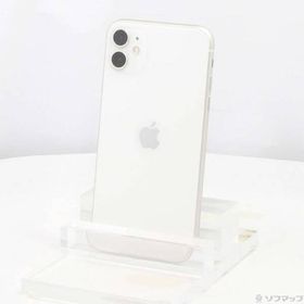〔中古〕Apple(アップル) iPhone11 64GB ホワイト MWLU2J／A SIMフリー〔258-ud〕