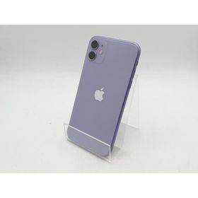 【中古】Apple SoftBank 【SIMロック解除済み】 iPhone 11 64GB パープル MWLX2J/A【柏】保証期間１週間【ランクC】
