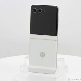 〔中古〕Motorola(モトローラ) motorola razr 50d 256GB ホワイトマーブル M-51E docomo SIMフリー〔344-ud〕