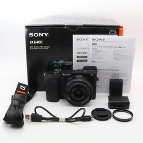【シャッター回数：2800回】SONY α6400 レンズキット ブラック〔SONY Eマウント〕
