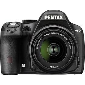 【中古】RICOH デジタル一眼レフ PENTAX K-50 DAL18-55mmWRレンズキット ブラック K-50 L18-55WR KIT BLACK 10896