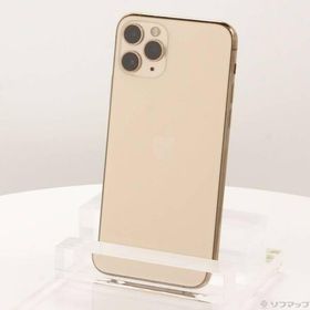 〔中古〕au iPhone11 Pro 64GB ゴールド MWC52J／A SIMフリー〔348-ud〕