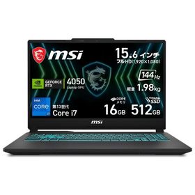 MSI Cyborg 15 Black Edition A13V(15.6型/ Windows11/ Core i7 13620H/ メモリ 16GB/ SSD 512GB) Cyborg-15-Black-Edition-A13VEO-5799JP 返品種別A