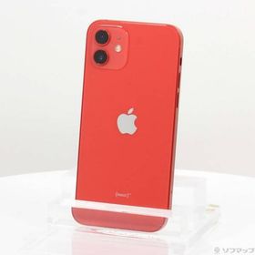 〔中古〕Apple(アップル) iPhone12 64GB プロダクトレッド MGHQ3J／A SIMフリー〔368-ud〕