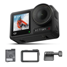 DJI アクションカメラ Osmo Action 4 スタンダードコンボ 4K/120fps対応 防水アクションカメラ 1/1.3インチセンサー搭載 驚きの低照度性能 10-bit [1年間メーカー標準保証] [追加アクセサリーなし] [スタンダードコンボ]