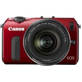 Canon ミラーレス一眼カメラ EOS M レンズキット EF-M18-55mm F3.5-5.6 IS STM付属 レッド EOSMRE