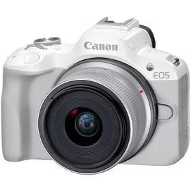 【長期保証付】CANON キヤノン EOS R50 RF-S18-45 IS STM レンズキット ホワイト APS-C ミラーレス一眼カメラ EOSR50L1845ST