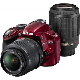 Nikon D3200 ダブルズームキット レッド 良品 動作確認済み 1ヶ月保証付 初心者向け