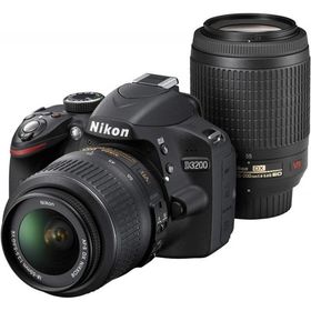 Nikon D3200 ダブルズームキット ブラック 良品 動作確認済み 1ヶ月保証付 初心者向け