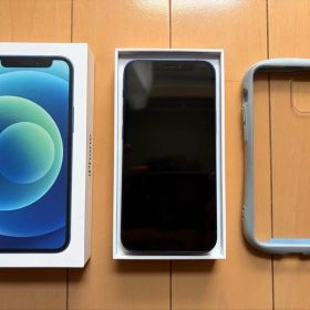 iPhoneカバー付きiPhone12mini メタリックブルー 64GB