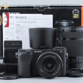 【中古】SONY ソニー α6400 ILCE-6400 ダブルズームレンズキット ブラック 元箱付き