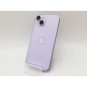 【中古】Apple au 【SIMフリー】 iPhone 14 128GB パープル MPUY3J/A【府中ル・シーニュ】保証期間１週間【ランクC】