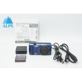 美品 CASIO カシオ HIGH SPEED EXILIM EX-ZR200 コンパクトデジタルカメラ ブルー 260619t【アルプスカメラ】