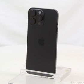(中古)Apple iPhone16 Pro Max 256GB ブラックチタニウム 3N528J/A SIMフリー(305-ud)
