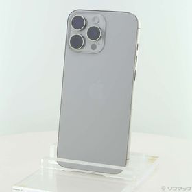 (中古)Apple iPhone16 Pro Max 256GB ナチュラルチタニウム MYWK3J/A SIMフリー(377-ud)