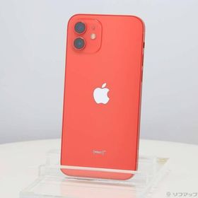 〔中古〕Apple(アップル) iPhone12 64GB プロダクトレッド MGHQ3J／A SIMフリー〔262-ud〕