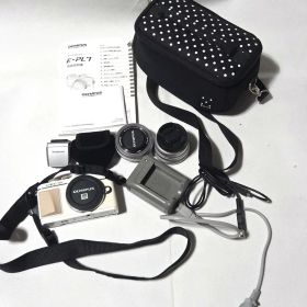 OLYMPUS PEN E-PL7 レンズ2本・付属品セット 液晶表示不良あり