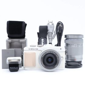 【送料無料】【並品】E-PL7 EZダブルズームキット ホワイト
