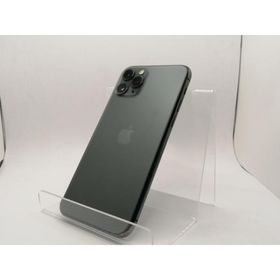 【中古】Apple au 【SIMロック解除済み】 iPhone 11 Pro 64GB ミッドナイトグリーン MWC62J/A【新橋烏森通り】保証期間１ヶ月【ランクC】