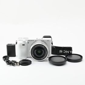 ＜美品＞ SONY ミラーレス一眼 α6000 パワーズームレンズキット E PZ 16-50mm F3.5-5.6 OSS ホワイト