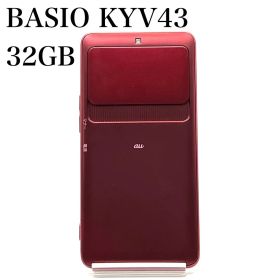 【美品】京セラ BASIO KYV43 レッド アンドロイド シニア