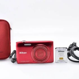 ★光学7倍超薄型★ Nikon ニコン COOLPIX S3500 レッドカラー
