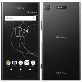 【中古】docomo Xperia XZ1 SO-01K Black 白ロム