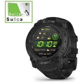 GARMIN Instinct 3 AMOLED(インスティンクト スリー アモレッド)50mm Tactical GPSスマートウォッチ(Suica対応) Black 010-03020-80