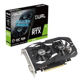 ASUS Dual Ge互換ce RTX 3050 OC Edition 6GB GDDR6 ビデオカード/DUAL-RTX3050-O6G 国内流通品（カラー: ブラック）