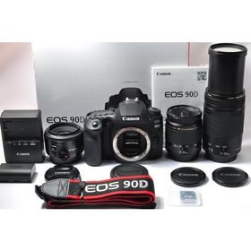 【中古】【1ヶ月保証】 Canon キヤノン EOS 90D 超望遠トリプルレンズセット WiFi Bluetooth 4K UHD