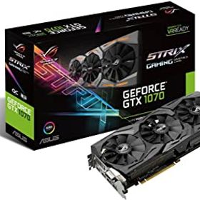 【中古】ASUS R.O.G. STRIXシリーズ NVIDIA GeForce GTX1070搭載ビデオカード オーバークロック メモリ8GB STRIX-GTX1070-O8G-GAMING