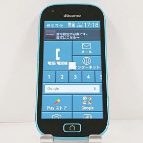 らくらくスマートフォン me F-03K ドコモ ブルー 送料無料 本体 c22019