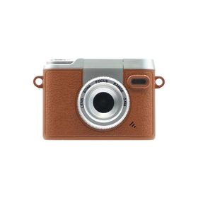 VISCA CMR001BR 自撮りができるデジタルトイカメラ 可動式レンズ搭載 500万画素 動画撮影可能 ブラウン
