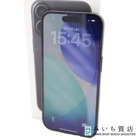 質屋 Apple iphone 16 128GB MYDQ3J/A ブラック SIMロック無し docomo〇 アイフォン 電子機器 26k700-1 みいち質店