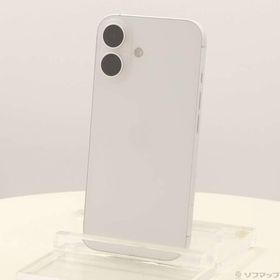 〔中古〕Apple(アップル) iPhone16 128GB ホワイト MYDR3J／A SIMフリー〔262-ud〕