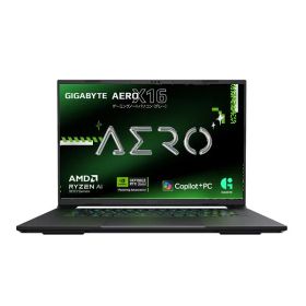 ゲーミングノートパソコン GIGABYTE AERO X16 1TH93JP894AH 16型 Ryzen AI 7 350 RTX 5050 メモリ16GB SSD1TB Windows11 AI対応 クリエイターPC 1.9kg 軽量 165Hz NVIDIA Studio 認証 Copilot+ PC ギガバイト ノートPC4719331764333-ds