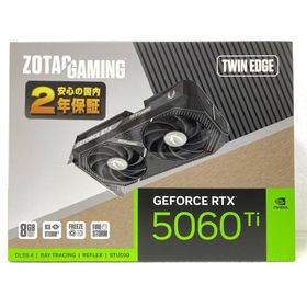 中古 グラフィックボード ZOTAC GAMING GeForce RTX 5060 Ti 8GB Twin Edge ZT-B50610E-10M RTX5060Ti/GDDR7/8GB/HDMIx1/DPx3