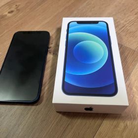 iPhone 12 mini 128GB ブルー SIMフリー 背面割れ 箱付き